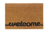 Wycieraczka kokosowa podgumowana STEVEN prostokątna 60 x 40 cm wzór nr 4 welcome
