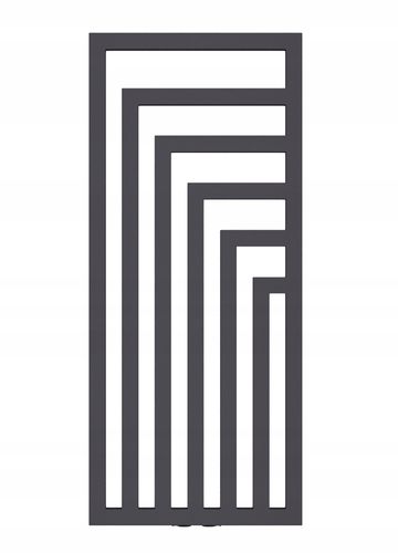 Grzejnik dekoracyjny LAOS-MIDDLE 1200x520 GRAFIT na Arena.pl