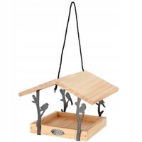 Karmnik dla ptaków na ziarno WISZĄCY DEKORACYJNY Ozdoba ogrodu 25x18 cm