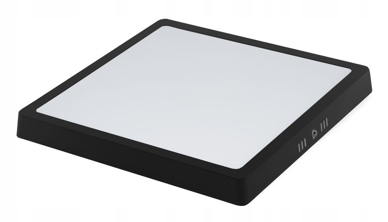 Plafon kwadratowy Interlook 28 x 2,7 cm czarny zdjęcie 2