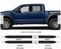 Ford F-150 Raptor - Listwy CZARNE Boczne Drzwi