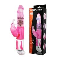 Naturalny Żelowy Wibrator Rotacyjny - Fascination Rabbit