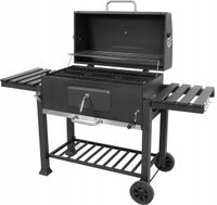 LUND GRILL WĘGLOWY OGRODOWY RUSZT ŻELIWNY REGULOWANY 78x42,5mm Z POKROWCEM