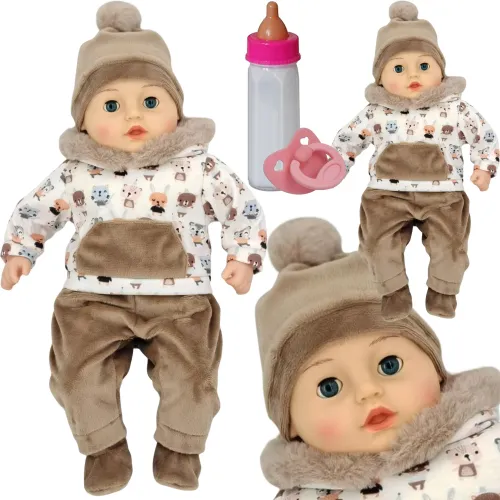 LALKA BOBAS MÓWI I ŚPIEWA PO POLSKU ZAMYKA OCZY 45CM+SMOCZEK+BUTELKA_751 na Arena.pl