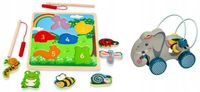 Puzzle magnetyczne wędki stworzonka + pętla słonik