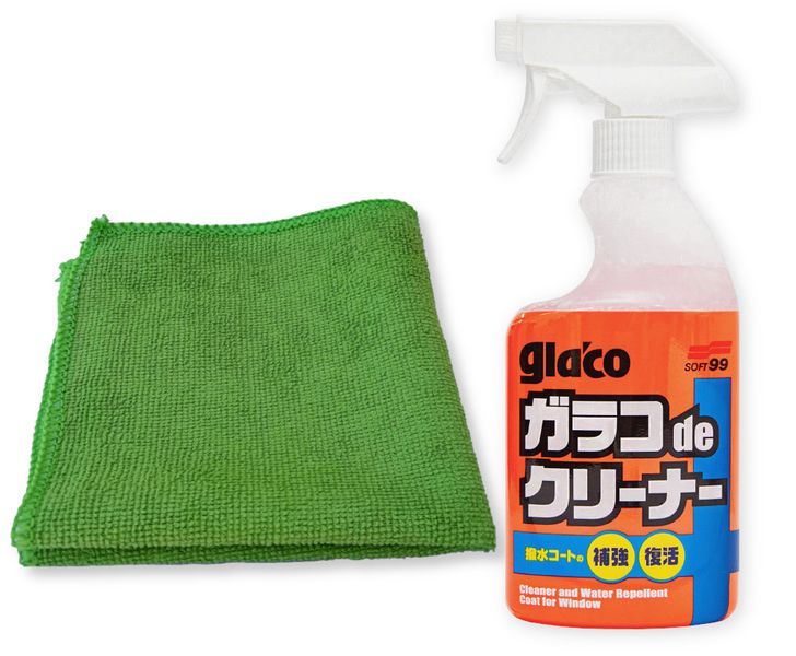 Soft99 Glaco de Cleaner 400ml + 1 Mikrofibra zdjęcie 1