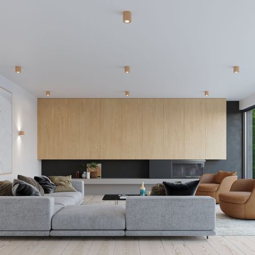 Plafon ORBIS naturalne drewno na Arena.pl