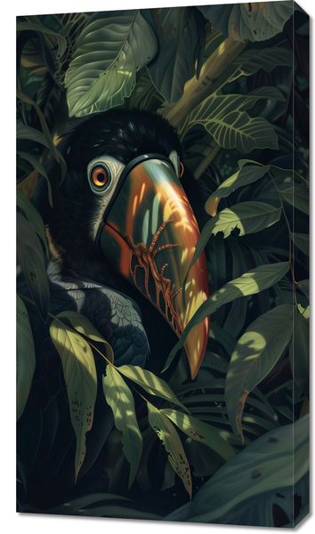 Obraz 50x90cm Skryty Tukan zdjęcie 1