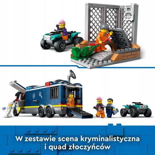LEGO City Policyjna ciężarówka z laboratorium kryminalnym 60418 na Arena.pl
