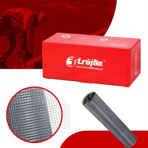 SIATKA PRZECIW GRYZONIOM SZKODNIKOM 1m 100cm OCYNKOWANA 13x13 FI 0,8mm 25mb na Arena.pl