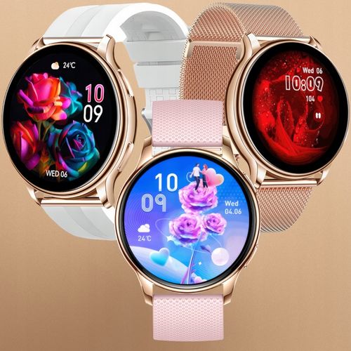 SMARTWATCH ZEGAREK DAMSKI MENU POLSKIE FUNKCJA DZWONIENIA SMART WATCH PULS na Arena.pl