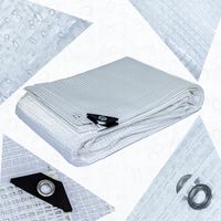 PLANDEKA 3x5 PRZEŹROCZYSTA ZBROJONA 100g Wodoodporna UV++