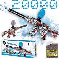 KARABIN ELEKTRYCZNY NA KULKI ŻELOWE WODNE PISTOLET AUTOMAT TŁUMIK ZESTAW