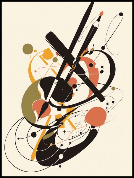 Plakat 75x100cm Abstrakcyjny Rapsod zdjęcie 2