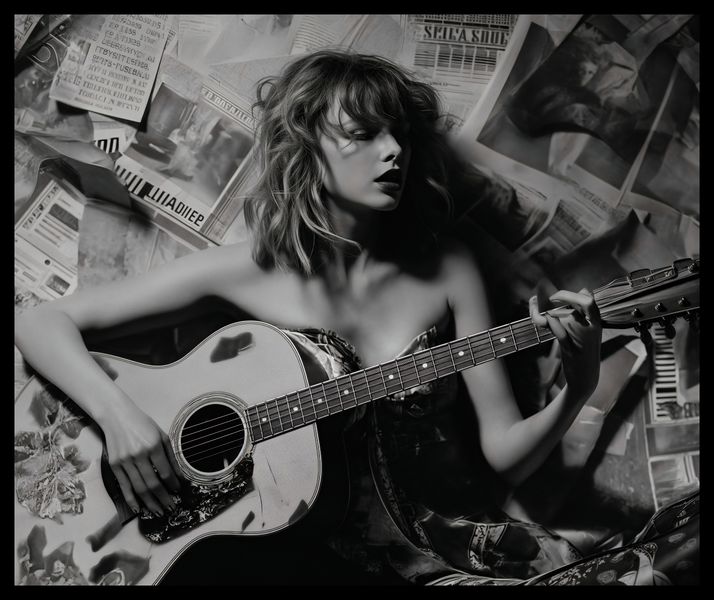 Plakat 60x50cm Młoda Gitarzystka zdjęcie 2