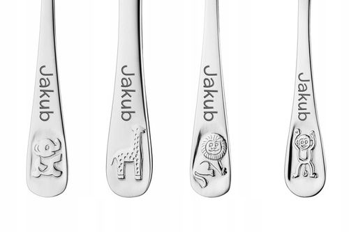 Sztućce dla Dzieci z GRAWEREM GRATIS Prezent na Chrzest Roczek na Arena.pl