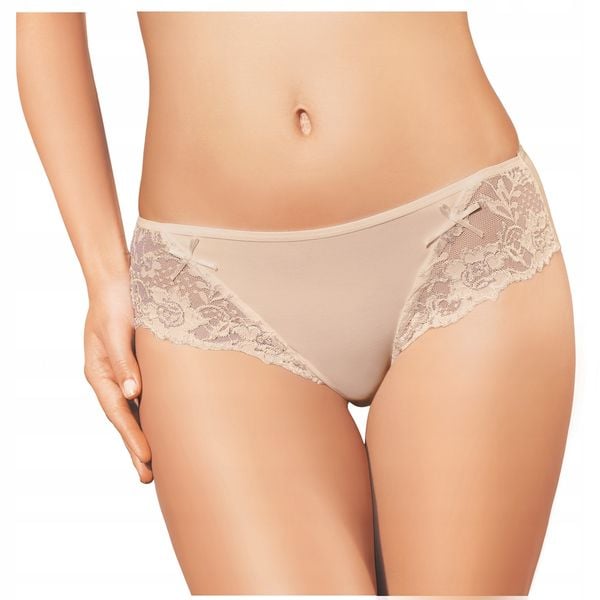 Ewana 023 Klasyczne Figi z Mikrofibry Beżowy S zdjęcie 4