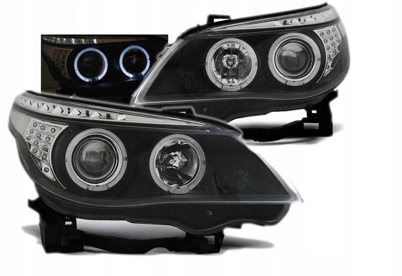 Lampy Reflektory LED BMW E60/E61 03-07 Black zdjęcie 2