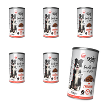 KARMA DLA PSA – MOKRA KARMA WOŁOWINA KAWAŁKI W SOSIE 6x1250g | TufTuf