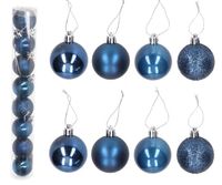 BOMBKI PLASTIKOWE NA CHOINKĘ STROIK 8SZT 4CM