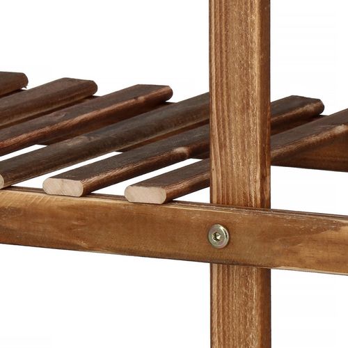 Kwietnik drewniany 95 cm stojak na kwiaty brązowy postarzany na Arena.pl