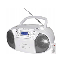 Radioodtwarzacz magnetofon BOOMBOX CD/USB/kasety 14W biały Sencor SPT 3907W