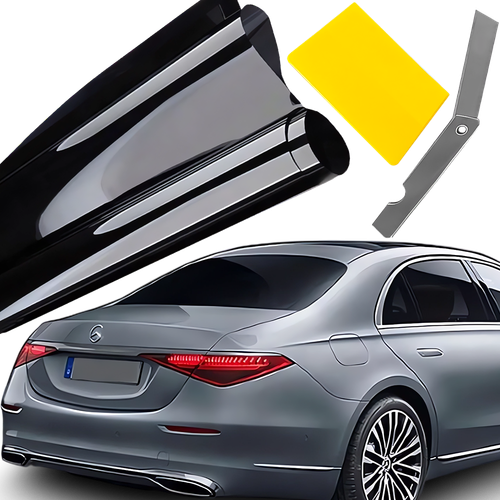 ZESTAW FOLIA DO PRZYCIEMNIANIA SZYB 75% RAKLA KONCENTRAT NOŻYK 300X75CM na Arena.pl