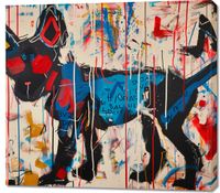 Obraz 100x90cm Miejski Pies