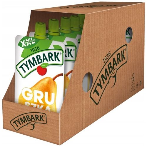 Tymbark Mus 100% z owoców GRUSZKA JABŁKO 10 x 200g na Arena.pl
