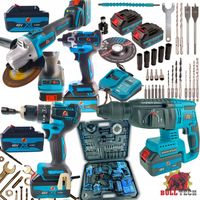 Szlifierka + Klucz Udarowy Wkrętarka BEZSZCZOTKOWA 5Ah AKUMULATOR 4W1