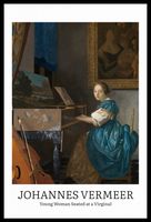 Plakat 40x60cm Design Seated at a Virginal, Vermeer Vintage do Salonu