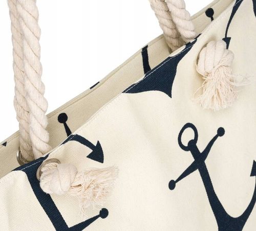 plażowa torba damska z poliestru w kotwice na Arena.pl