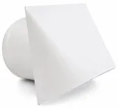 Czerpnia Powietrza Okrągła Biała z Siatką Ochronną | Metalowa  80 mm