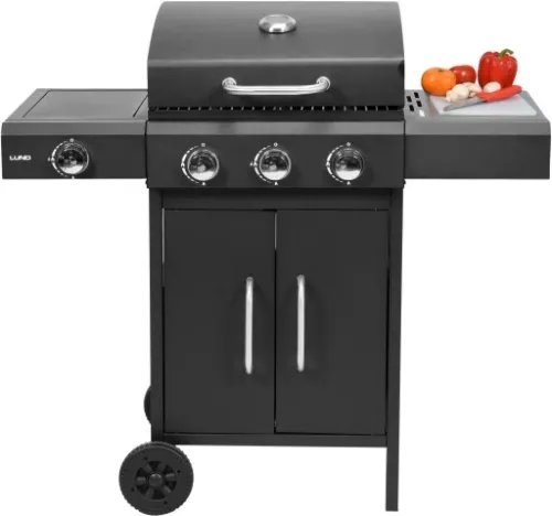 GRILL GAZOWY PALNIKI 3+1 + POKROWIEC I REDUKTOR na Arena.pl