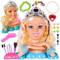 LALKA GŁOWA LALKA DO STYLIZACJI FRYZUR CZESANIA malowania MAKIJAŻU A