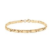 złota bransoletka klasyczna w żółtym złocie próby 333