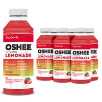 6x OSHEE Vitamin Lemonade truskawka 555 ml
