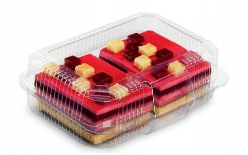 OPAKOWANIA CUKIERNICZE POJEMNIK NA CIASTO PLACEK TORT K404 ali11 50szt na Arena.pl