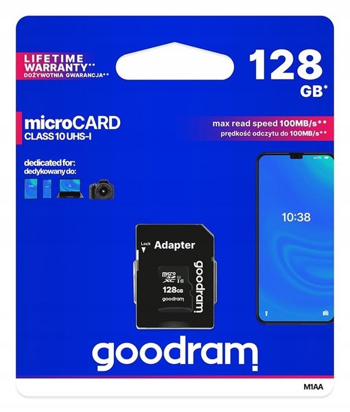 Karta Pamięci Micro SD XC 128 GB GOODRAM CLASS 10 zdjęcie 2