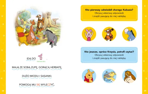 1, 2, 3, Czytasz Ty! Poziom 1. Kubuś I Przyjaciele. Czuła Kuracja. Disney na Arena.pl