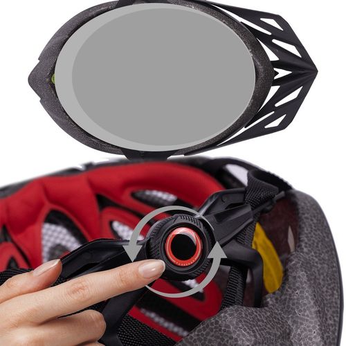 KASK ROWEROWY REGULOWANY 57-62 UNIWERSLANY Z WENTYLACJĄ DASZKIEM LAMPKĄ na Arena.pl