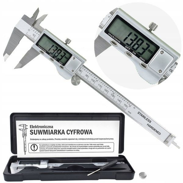 SUWMIARKA METALOWA ELEKTRONICZNA CYFROWA LCD 150mm zdjęcie 1