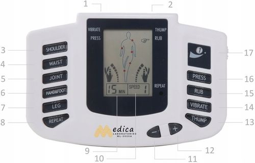 ELEKTROSTYMULATOR MIĘŚNI NERWÓW TENS EMS-MOCNY na Arena.pl
