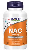 NOW Foods NAC 600mg N-Acetylocysteina L-CYSTEINA