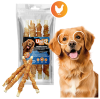UNIQ PETS przysmaki dla psa paski z kurczaka i skóry wołowej 320g