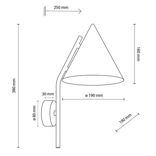 kinkiet cono black 10041 tk lighting na Arena.pl