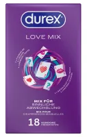 durex love mix pack 18 szt. - zestaw 5 wariantow smakowych i tekstur