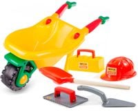 HEMAR Duża taczka do piasku solidna + kamieniarz 5 el