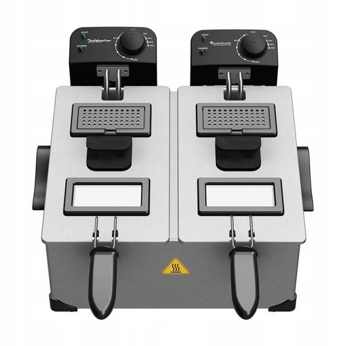 TRADYCYJNA FRYTOWNICA FRYTKOWNICA OLEJOWA PODWÓJNA 3600W 2x3L na Arena.pl