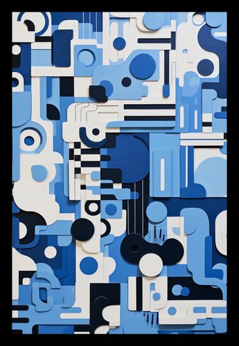 Plakat 20x30cm Niebieski Labirynt na Arena.pl